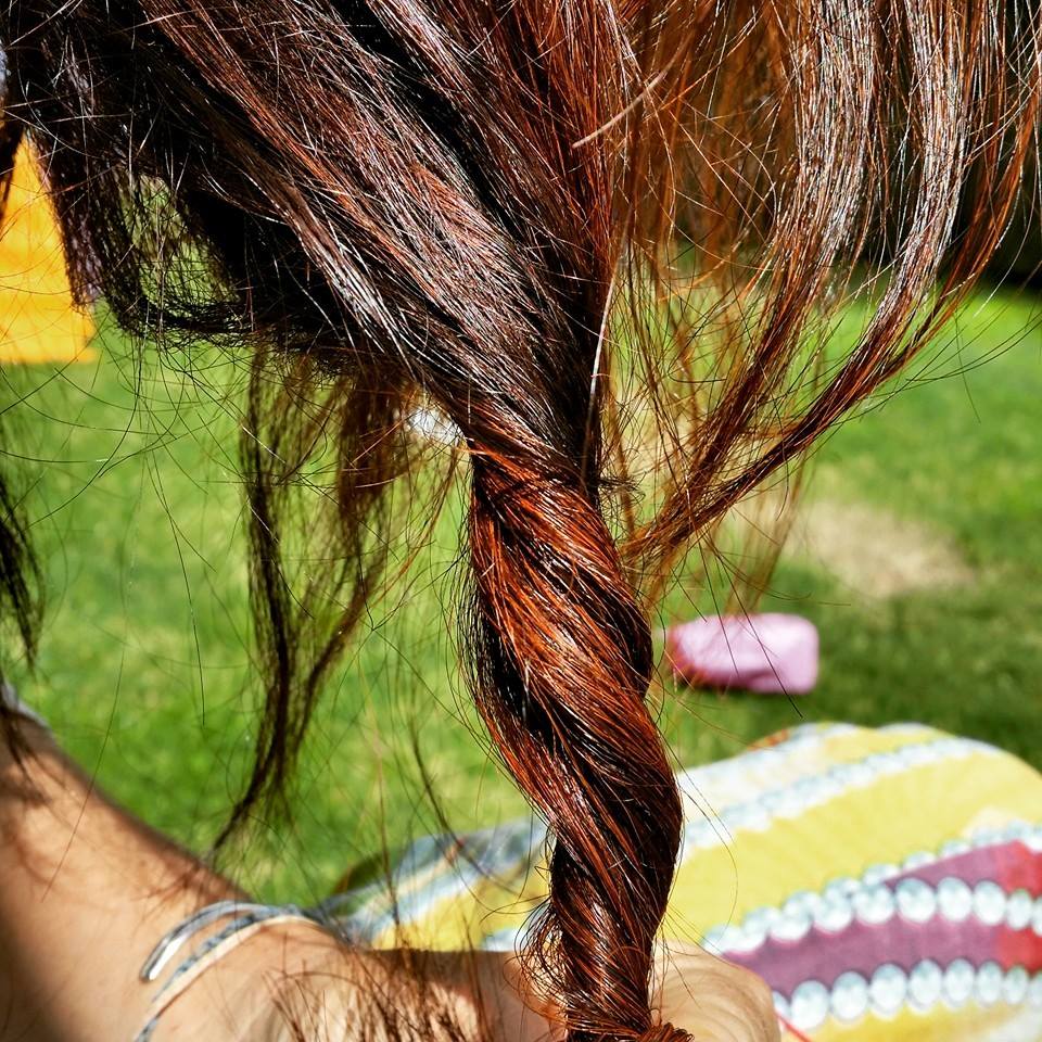 henna in brown hair with grey